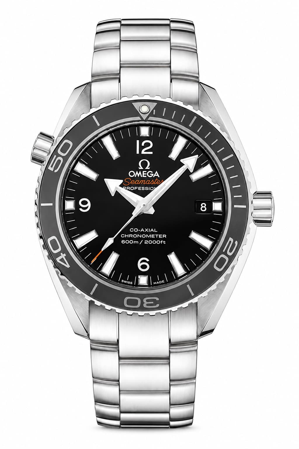 Reloj Omega Seamaster Planet Ocean negro con brazalete de acero
